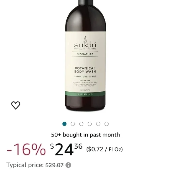 Sukin - Botanical Body Wash Original Scent - 33.8 fl. oz - Picture 5 of 5